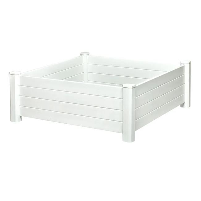 Nuvue 7000181 Deluxe Vinyl Raised Garden Bed  White - 15 x 48 x 15 in.