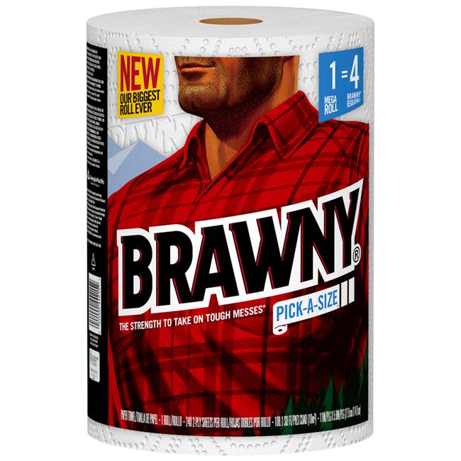 Brawny 6020890 2 Ply Paper Towels 200 Sheet Pack of 6