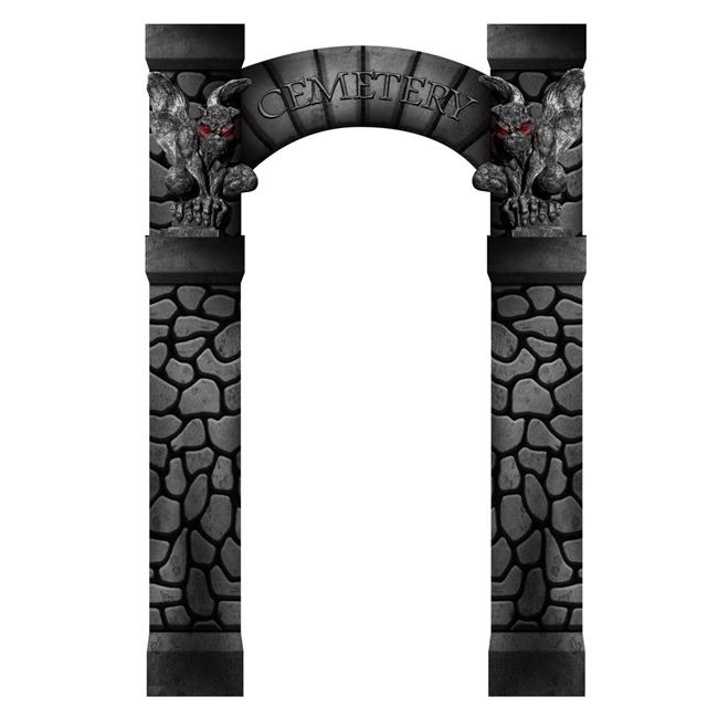 86 x 56 in. Cemetery Arch Entrance Wall Decal