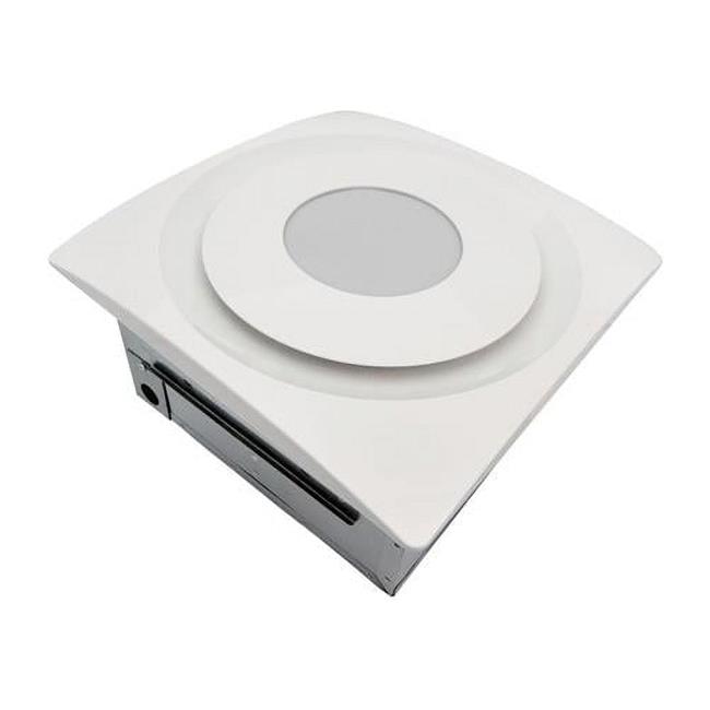 Aero Pure AP904-SL W 90 CFM Quiet Bathroom Fan with LED Light - White