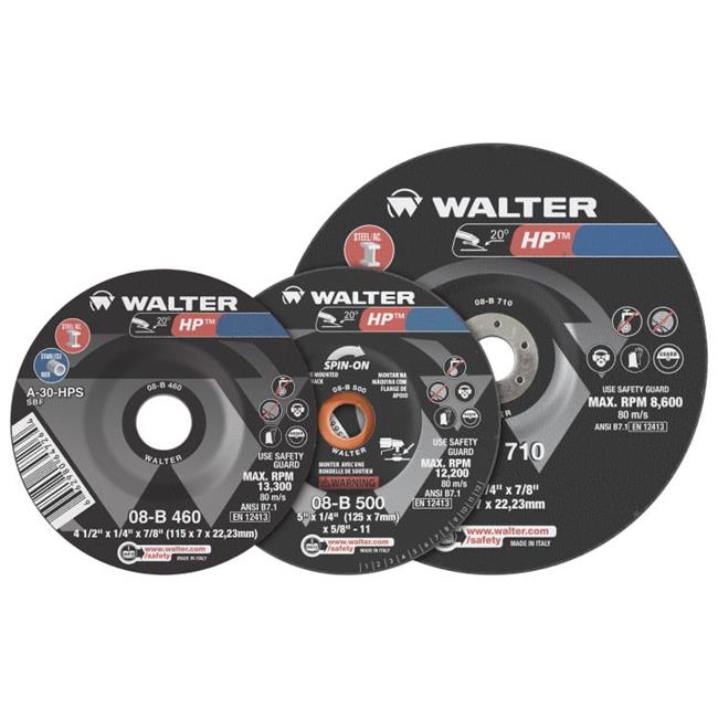 Walter 08B310 3 x 0.25 x 0.37 in. HP Grinding Wheel - Arbor - Type 27