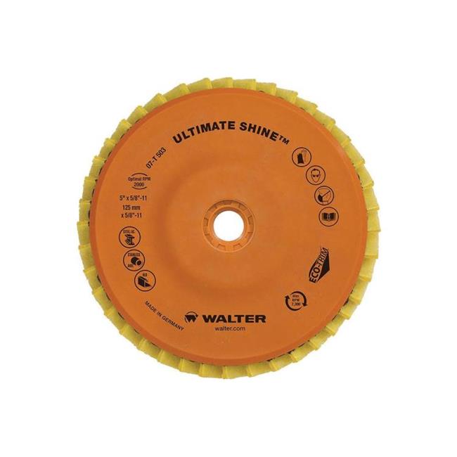 Walter 07T453 4.5 x 0.62 in.-11 Ultimate Shine Flap Disc