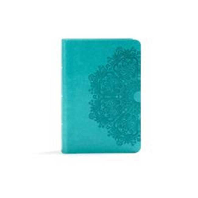 B & H Publishing 134386 KJV Large Print Compact Reference Bible Teal Leather ...