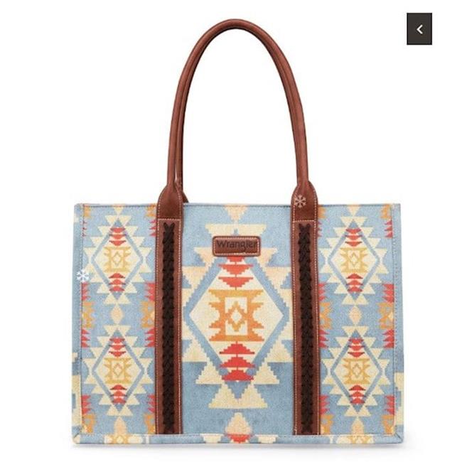 Montana West 452767 Aztec Wrangler Canvas Tote Brown