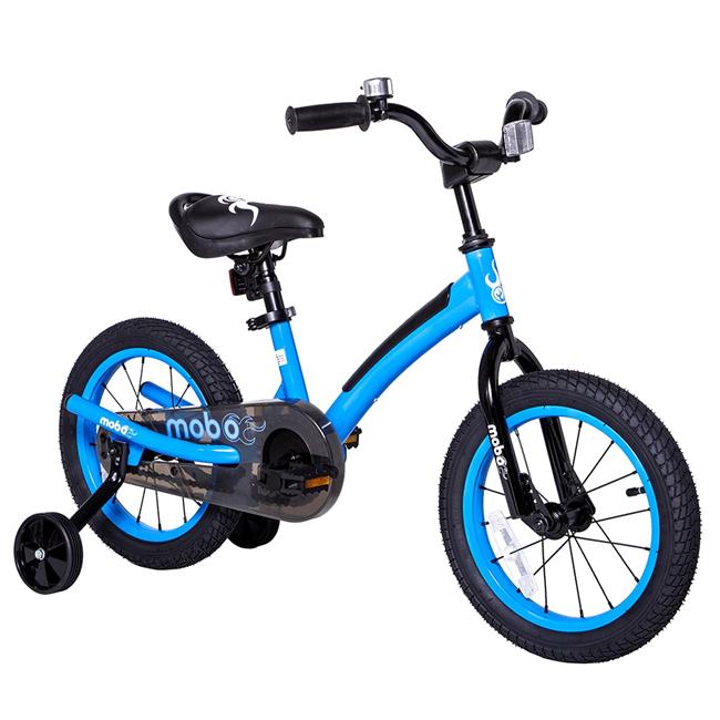 Mobo Tri-140B 14 in. First Kids Pedal Bicycle Bike with Training Wheel  Blue