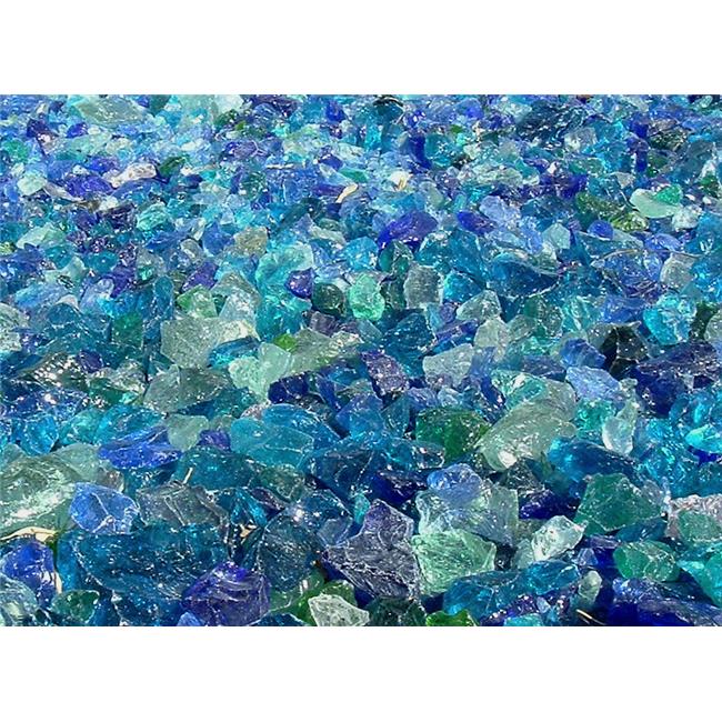American Specialty Glass LRIVERZM-50 Recycled Chunky Glass River Mix - Medium...