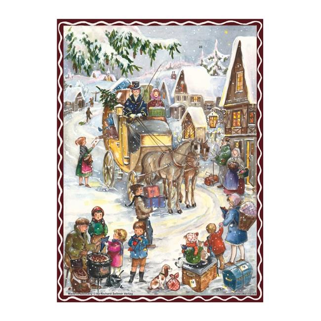 Richard Sellmer ADV70149 10.5 x 14.5 x 0.1 in. Advent Calendar Snowy Horse & ...