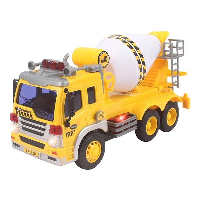 Azimport PS302S Friction Powered Cement Mixer Truck Toy