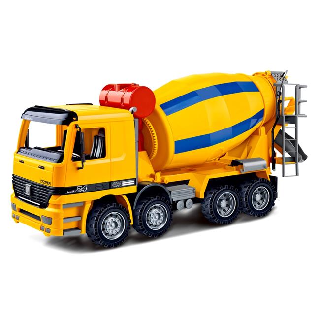 14 in. Cement Mixer Construction Vehicle Powered by Friction for Kids
