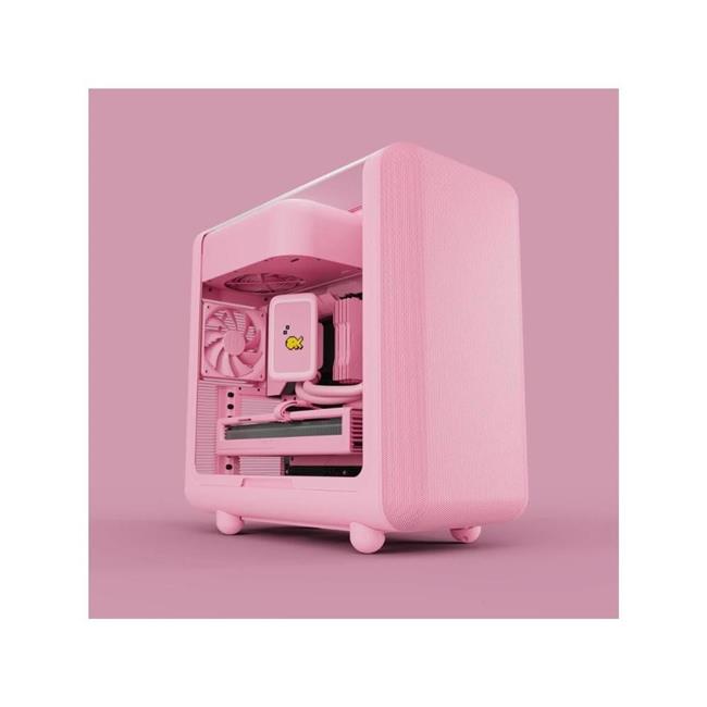 HYTE CS-HYTE-X50G-SM Mid-Tower ATX PC Gaming Case with Acoustic Glass - Straw...