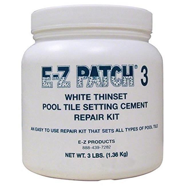 E-Z Patch EZP132 3 lbs White Thinset Pool Cement