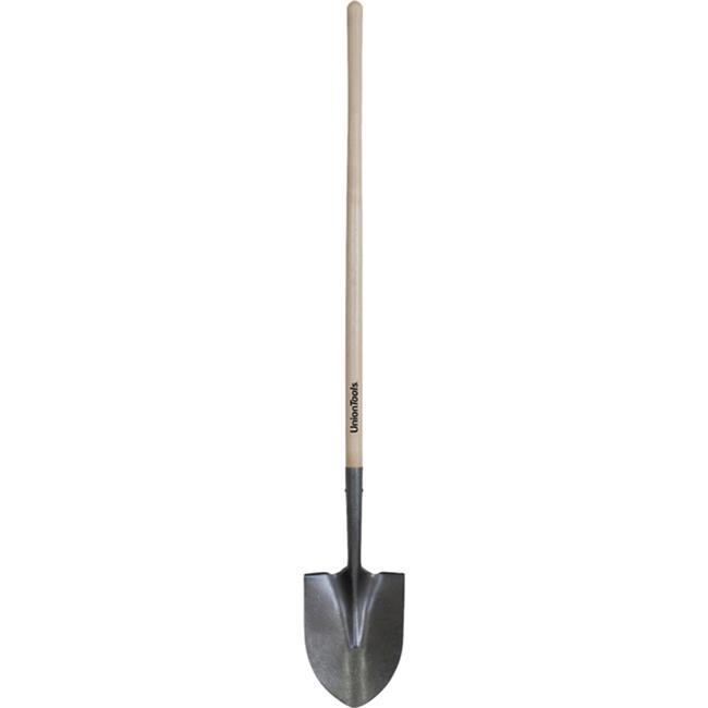 The Ames 40193 Union Long Handle Round Point Shovel  Black