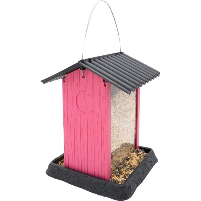Village Collection 9380 Fiesta Hopper Bird Feeder Pink - 4.25 lbs
