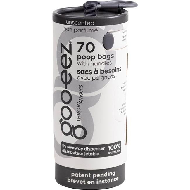 GZ3020 USC01OS Regular Eco-Friendly Poop Bag with Dispenser Unscented - 70 Count