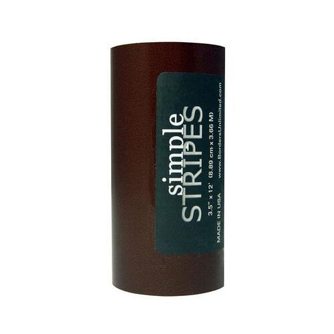 Borders Unlimited 30020 Chocolate Simple Stripes