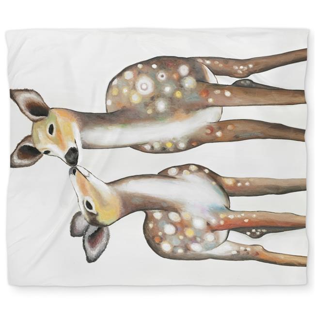 Deer with Fawn Beige King Size Duvet Cover for Home Decor #C1DCKSW01141XC
