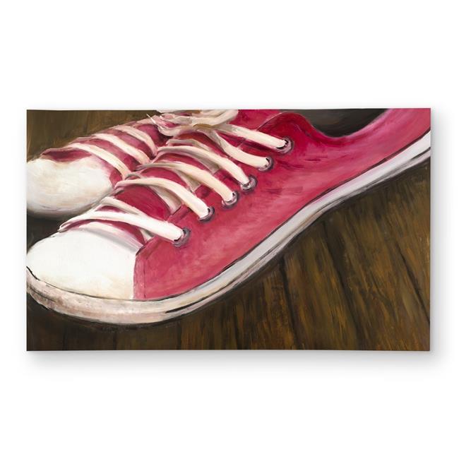Begin Home Decor C1ROAR3529WYKV 3 x 5 ft. Pink Sneakers - Miscellaneous Brown...