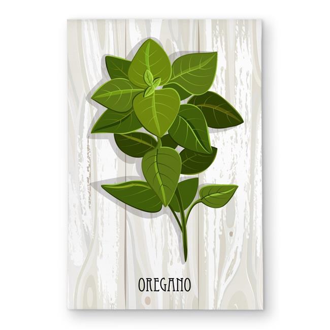 Begin Home Decor C1ROAR23RDEWPU 2 x 3 ft. Oregano on Wood - Gray Typo Outdoor...