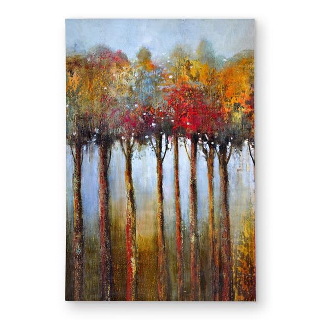 Begin Home Decor C1ROAR23HLI5NJ 2 x 3 ft. Colorful Leaves Trees - Livingroom ...