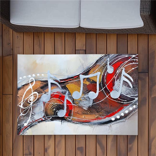 Begin Home Decor C1ROAR23NYU4ZT 2 x 3 ft. Abstract Serenade - Gray Contempora...