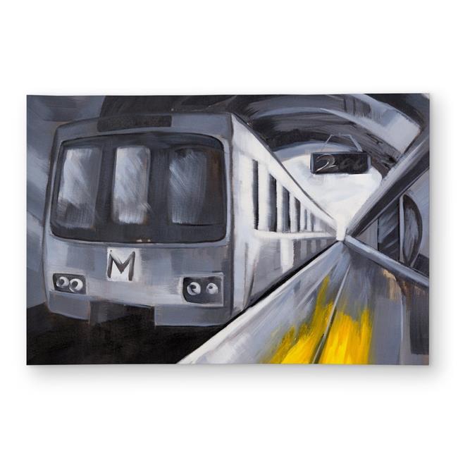 2x3 ft. Subway Outdoor Area Rug - Contemporary Transportation Decor - Rectangle