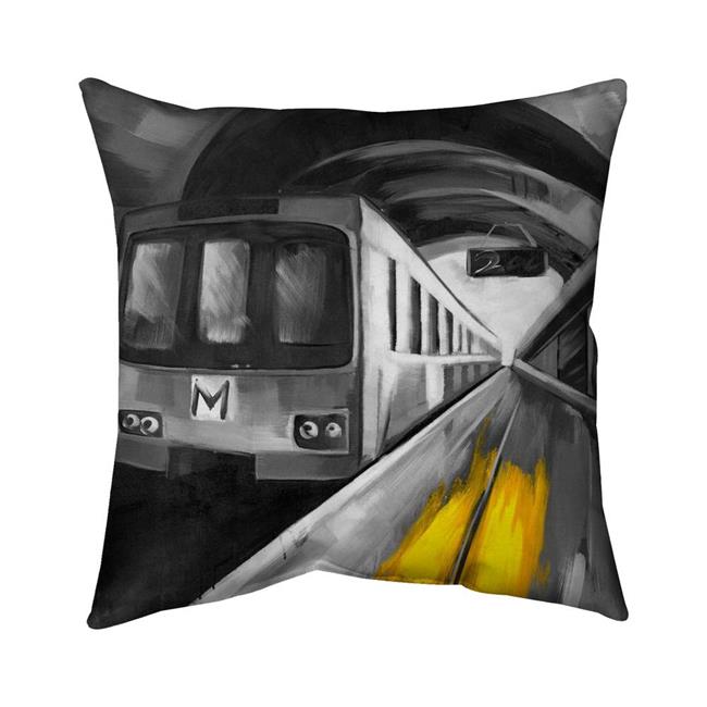 Begin Home Decor 5542-1616-TR26-1 16 x 16 in. Urban Life Gray Man Cave Pillow...