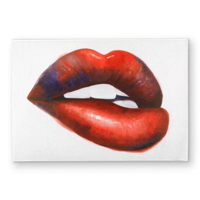 Begin Home Decor CODM1724A3I0D6 17 x 24 in. Beautiful Red Mouth - Romantic Li...