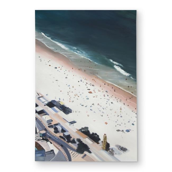 Begin Home Decor C1ROAR23LTRETA 2 x 3 ft. Hot Day At the Beach Beige Kitchen ...