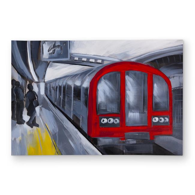 Begin Home Decor C1ROAR2343GEPX 2 x 3 ft. People Waiting Metro - Yellow Trans...