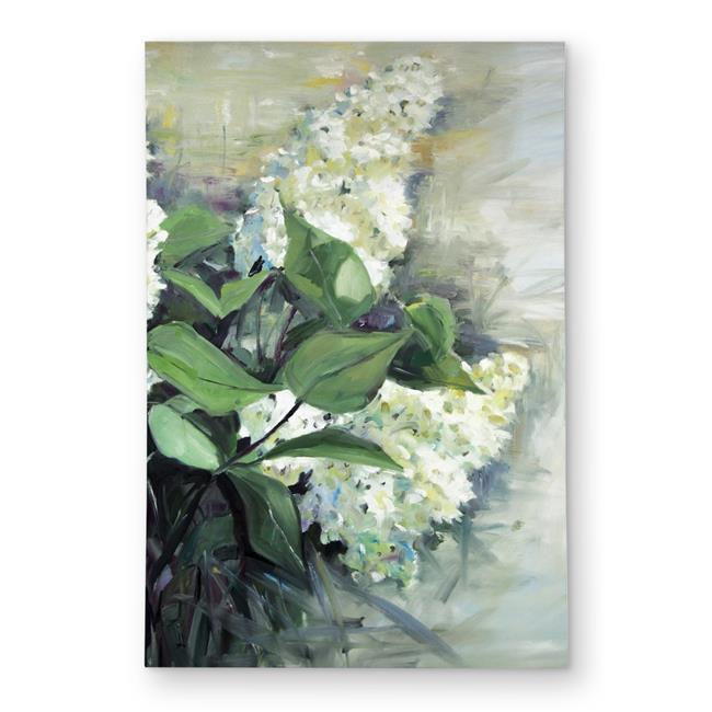 2x3 ft. White Lilacs Outdoor Area Rug - Floral Botanical Home Decor - Rectangle