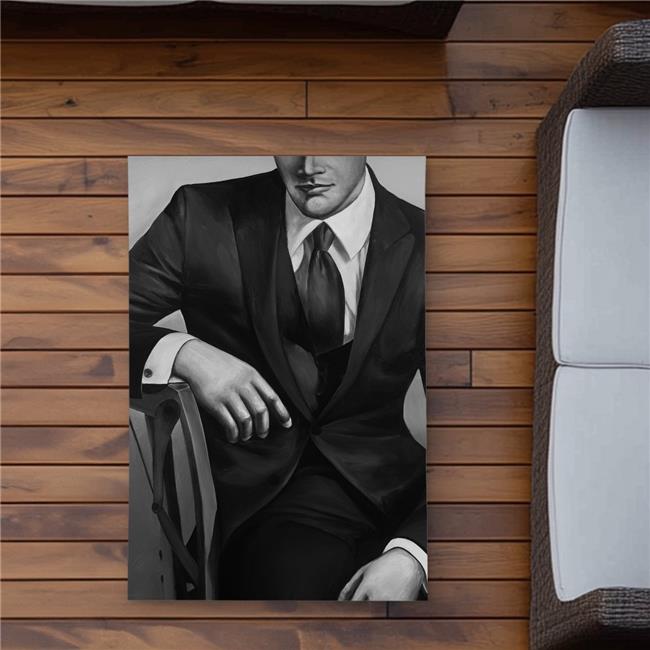 2x3 ft. Businessman Figurative Bedroom Outdoor Area Rug - Home Decor - Rectangle