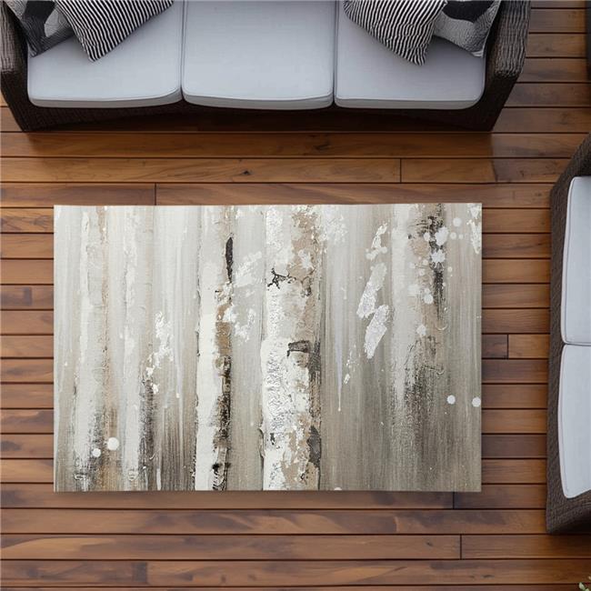 Begin Home Decor C1ROAR35QZE3T2 3 x 5 ft. Delicate Birch Trees - Beige Landsc...