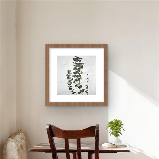 Begin Home Decor C1FM1616K0OMDT 16 x 16 in. Eucalyptus Stems Wall Art - Green...