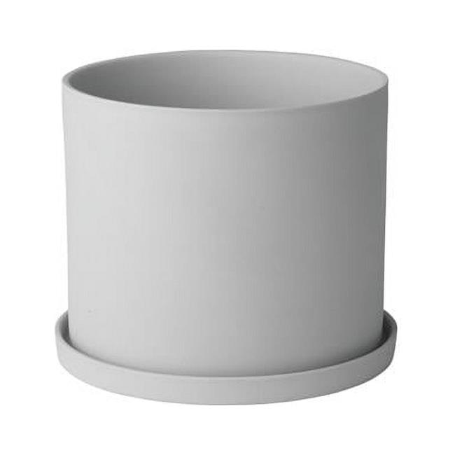 Blomus 65975 4.9 x 5.9 in. Dia. Nona Porcelain Herb Pot  Microchip