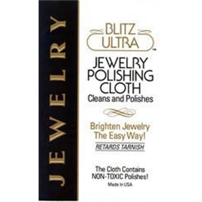 Blitz Manufacturing 8 x 10 in. Ultra Jewelry Polishing Cloth  Two Ply - Treated