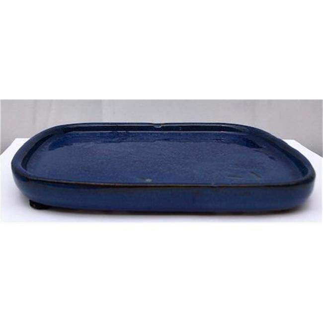 Bonsai Boy T1007 Ceramic Humidity & Drip Tray Blue - Rectangle
