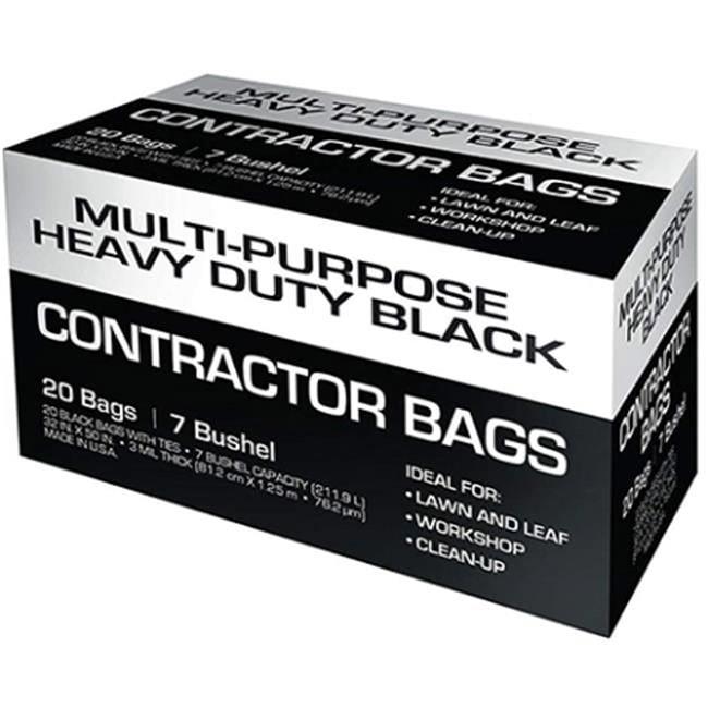 Petoskey Plastics FG-P9941-05A 42 gal 3-Ply Low Density Pro Contractor Bags -...