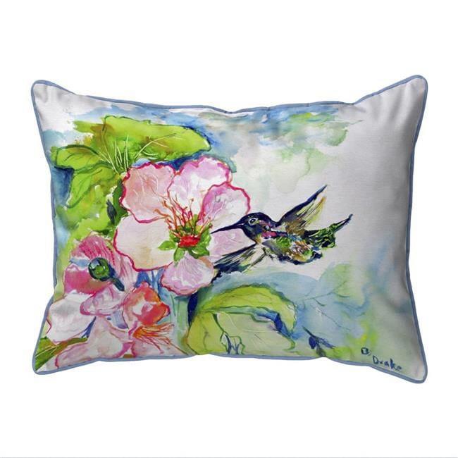 Betsy Drake SN437 11 x 14 in. Hummingbird & Hibiscus Small Indoor & Outdoor P...