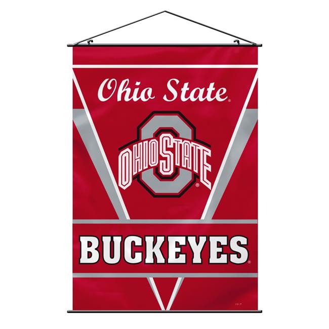 Fremont Die 2324554751 28 x 40 in. Polyester Ohio State Buckeyes Wall Banner
