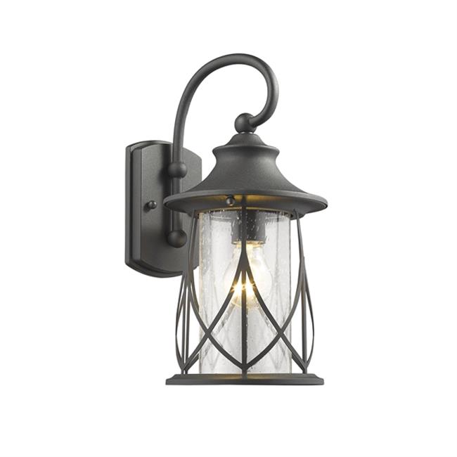 Chloe CH22040BK15-OD1 15 in. Lighting Marhaus Transitional 1 Light Black Outd...