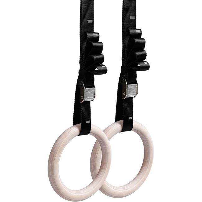 Champion Sports J-WDRINGS Wooden Rings Natural Wood