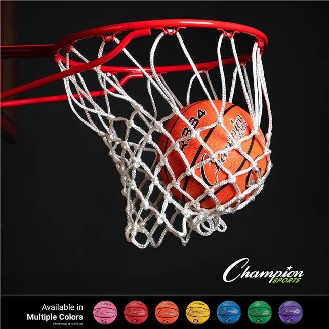 Champion Sports RBB4RWB Intermediate Rubber Basketball Red White & Blue - Size 6