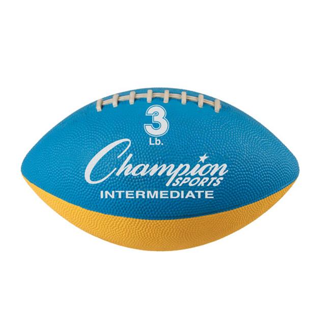Champion Sports WF32 3 lbs Intermediate Size Football Trainer  Blue & Yellow