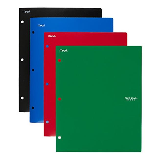 Acco Brands 38049 Five Star Binder Pocket Folder  Stay-Put 2-Pocket Folder  9...