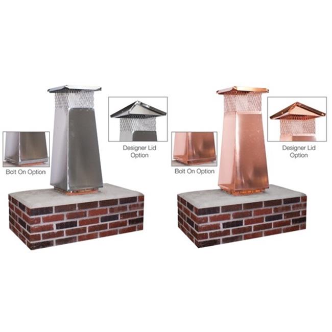 Olympia 3602757 13 x 18 in. Stainless Steel Flue Extension with 34 in. High P...