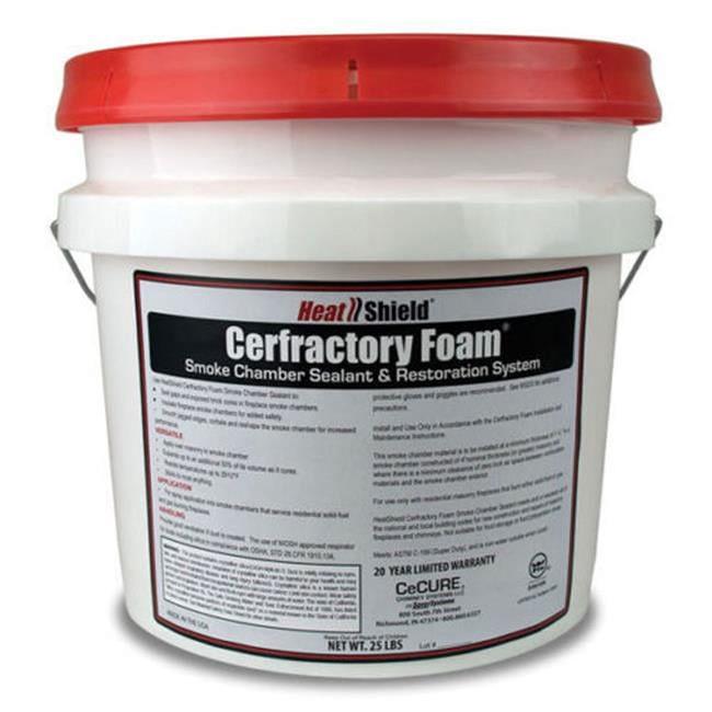 Saver Systems 2472995 25 lbs Heat Shield Cerfractory Foam Smoke Chamber Seala...