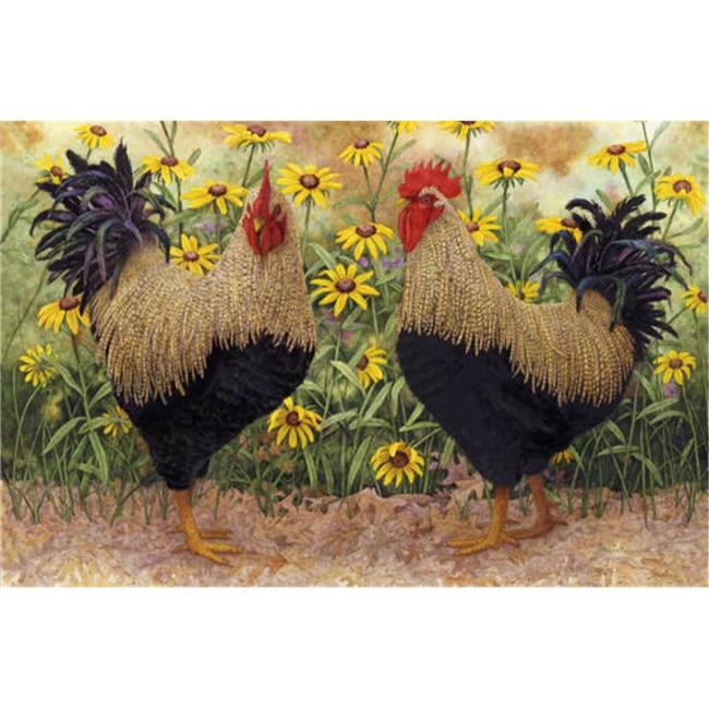Custom Printed Rugs CPR035 Peck & Wadsworth 18 x 30 in. Doormat Rug - Gold & ...