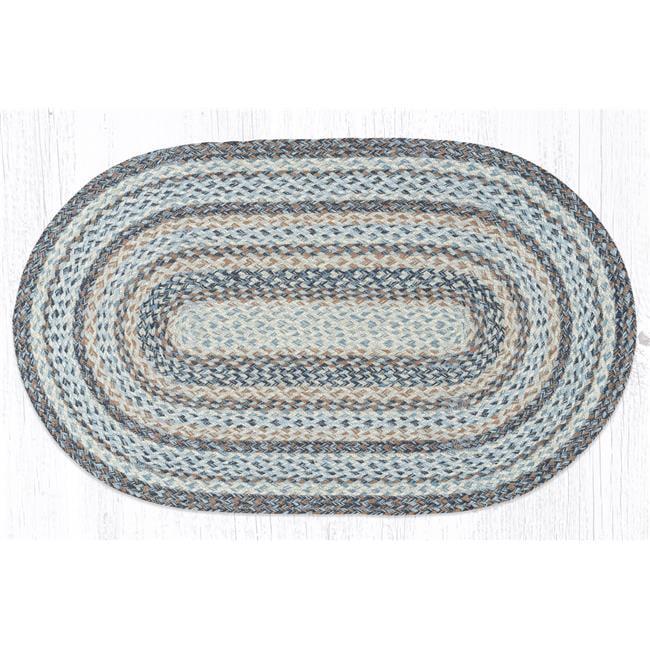 Capitol Importing 03-9-119 27 x 45 in. C 9-119 Denim Oval Braided Rug