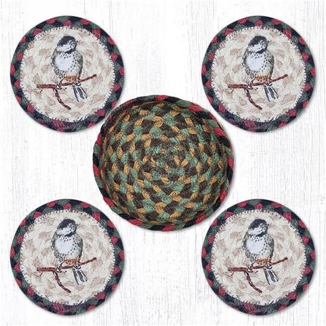 Capitol Importing 29-CB081C 5 in. Chickadee Coaster Set
