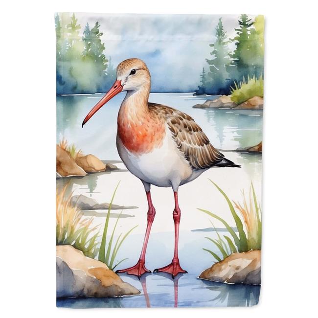 Carolines Treasures DAC8555CHF 40 x 28 in. Hudsonian Godwit Bird House Flag